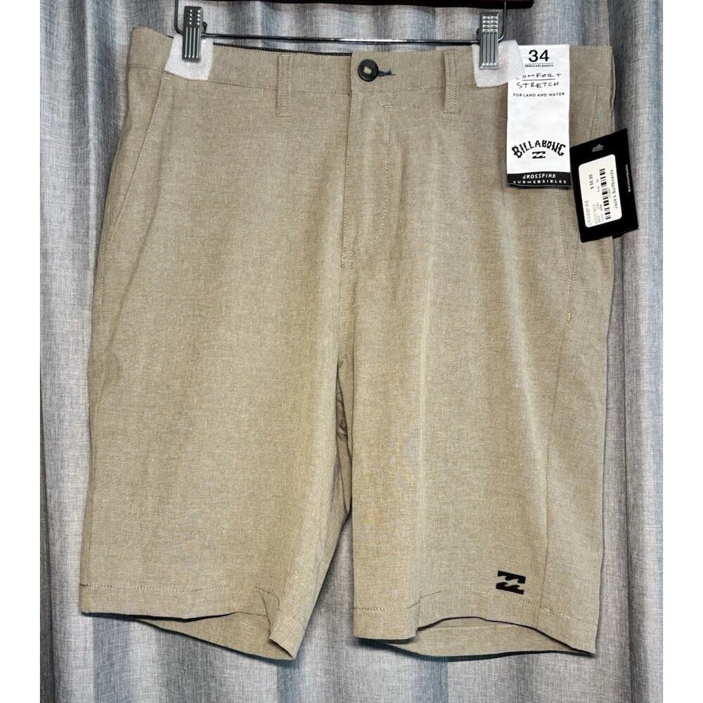Billabong Crossfire X Shorts Men's Size 34 Khaki Recycler